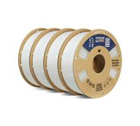 OVERTURE PLA+ Filament Imprimante 3D 1.75mm, Ténacité PLA professionnelle Filament 4kg (8.8lbs), Précision Dimensionnelle +/- 0,02mm (Blanc 1kg*4)