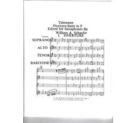 Overture Suite in F for Saxophone Quartet by G.P. Telemann
