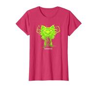 Overwatch 2 Genji Green Dragon Ninja Spirit T-Shirt, Femme, Rouge Chiné, XS