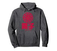 Overwatch 2 Kiriko Red Ninja Icon Logo Sweat à Capuche, Unisexe pour Adultes, Chiné Foncé, S