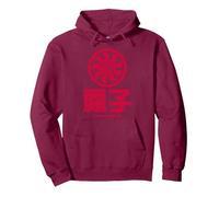 Overwatch 2 Kiriko Red Ninja Icon Logo Sweat à Capuche, Unisexe pour Adultes, Marron, XXL