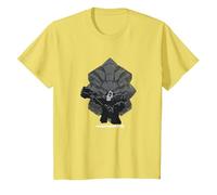 Overwatch 2 Powerful Strong Reinhardt Silhouette Chest Logo T-Shirt, Enfant, Citron, 10 Ans
