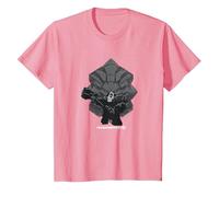 Overwatch 2 Powerful Strong Reinhardt Silhouette Chest Logo T-Shirt, Enfant, Rose, 10 Ans