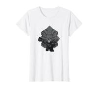 Overwatch 2 Powerful Strong Reinhardt Silhouette Chest Logo T-Shirt, Femme, Blanc, L
