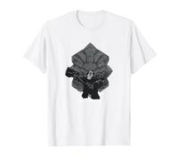 Overwatch 2 Powerful Strong Reinhardt Silhouette Chest Logo T-Shirt, Homme, Blanc, S