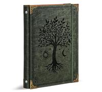 Ovesmusl Classeur en cuir à 3 anneaux pour papier de format lettre de 21,6 x 27,9 cm, classeur rond de 2,5 cm peut contenir 200 feuilles, couverture de carnet de notes, organiseur de feuilles mobiles