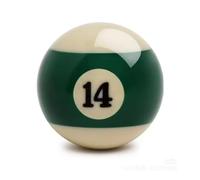 Ovewibi Lot de 14 boules de billard de rechange, taille réglementaire, 6,3 cm, boules d'objets avec queue de billard et boule de billard #8, accessoires de boule de billard standard