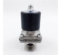 OVHJPKTPI Électrovanne électrique Eau-air N/C 2 Voies AC 220 V 2W200-20, Corps en Acier Inoxydable, DC 12 V 24 V AC 110 V 220 V, vanne pneumatique, 1 pièce(220V AC)