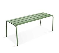 Oviala Banc de Jardin en Acier Vert Cactus - Palavas