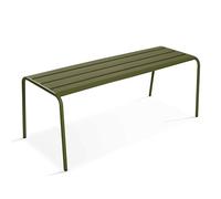 Oviala Banc de Jardin en Acier Vert Kaki - Palavas