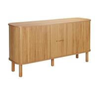 Oviala Buffet 2 Portes scandinave rectangulaire L140 cm Bois Clair