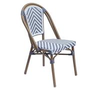 Oviala Chaise de terrasse en Aluminium et rotin synthétique