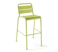 Oviala Chaise Haute de Jardin en métal Vert - Palavas