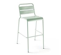 Oviala Chaise Haute de Jardin en métal Vert Sauge - Palavas