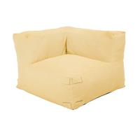 Oviala Fauteuil d'angle pour canapé modulable Jaune Clair - Mixi
