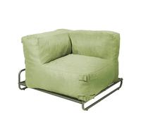 Oviala Fauteuil d'angle Salon de Jardin modulable et Structure Vert Cactus - Mixi