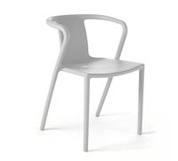 Oviala Fauteuil de Jardin Design en Plastique Blanc