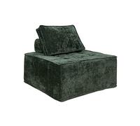 Oviala Fauteuil en Tissu pour canapé modulable avec Coussin Vert - Tiby