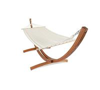 Oviala Hamac avec Support en Bois Blanc