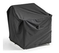 Oviala Housse de Fauteuil de Jardin Noire 75 x 75 x 60 cm