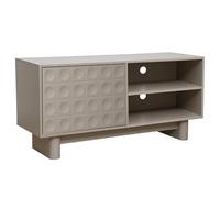 Oviala Meuble TV rectangulaire 1 Porte L120 cm Beige