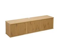 Oviala Meuble TV Suspendu 120 cm scandinave Bois Clair