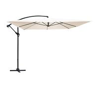 Oviala Parasol déporté 3x3m Acier écru