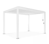Oviala Pergola bioclimatique autoportée Blanche 3x4m