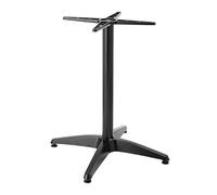 Oviala Pied de Table Ajustable 72/110 cm en Aluminium Noir