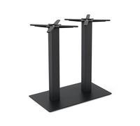 Oviala Pied de Table Double métal 72 cm Noir
