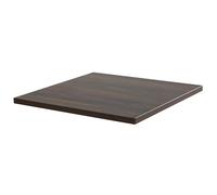 Oviala Plateau de Table carré stratifié 60 x 60 cm Bois foncé