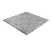 Oviala Plateau de Table carré stratifié 60 x 60 cm marbre Gris