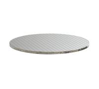Oviala Plateau de Table Rond en Inoxydable 60 cm Brixton
