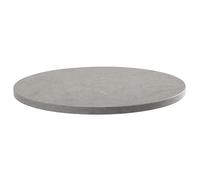 Oviala Plateau de Table Rond en mélaminé 60 cm béton ciré