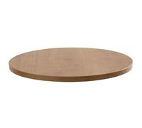 Oviala Plateau de Table Rond en mélaminé 60 cm Bois Clair
