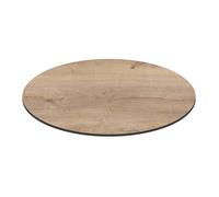 Oviala Plateau de Table Ronde 60 cm 4 Places chêne