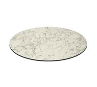 Oviala Plateau de Table Ronde 60 cm 4 Places marbre