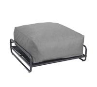 Oviala Pouf pour Salon de Jardin modulable avec Structure Gris - Mixi