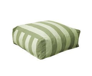 Oviala Pouf rayé pour Salon de Jardin modulable Vert Cactus - Mixi