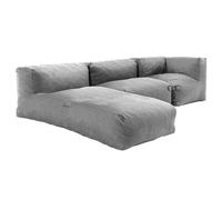 Oviala Salon de Jardin modulable 3 Places Gris - Mixi