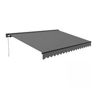 Oviala Store banne Semi-intgral 3x2,5m en Aluminium Gris