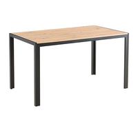 Oviala Table à Manger rectangulaire en MDF Noir