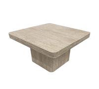 Oviala Table Basse carrée 80 cm Aspect Naturel