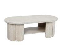 Oviala Table Basse en MDF Effet Bois Blanc