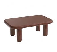Oviala Table Basse rectangulaire 100 cm en MDF Effet laqué Bordeaux