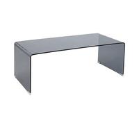 Oviala Table Basse rectangulaire L110 cm en Verre trempé Noir