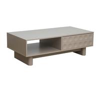 Oviala Table Basse rectangulaire L120 cm Beige