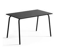 Oviala Table de Jardin en Acier 120 x 70 cm Noir - Palavas