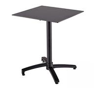 Oviala Table de terrasse 60 cm inclinable Ardoise Gris foncé