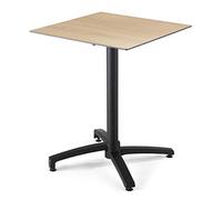 Oviala Table de terrasse 60 cm inclinable stratifié en Beton chêne Naturel